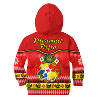 Tonga Christmas Hoodie KID Tongan Ngatu Kilisimasi Fiefia LT14 - Polynesian Pride