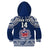 (Custom Personalise Text and Number) Samoa Rugby Hoodie KID Toa Samoa Pacific Sporty LT14 - Polynesian Pride