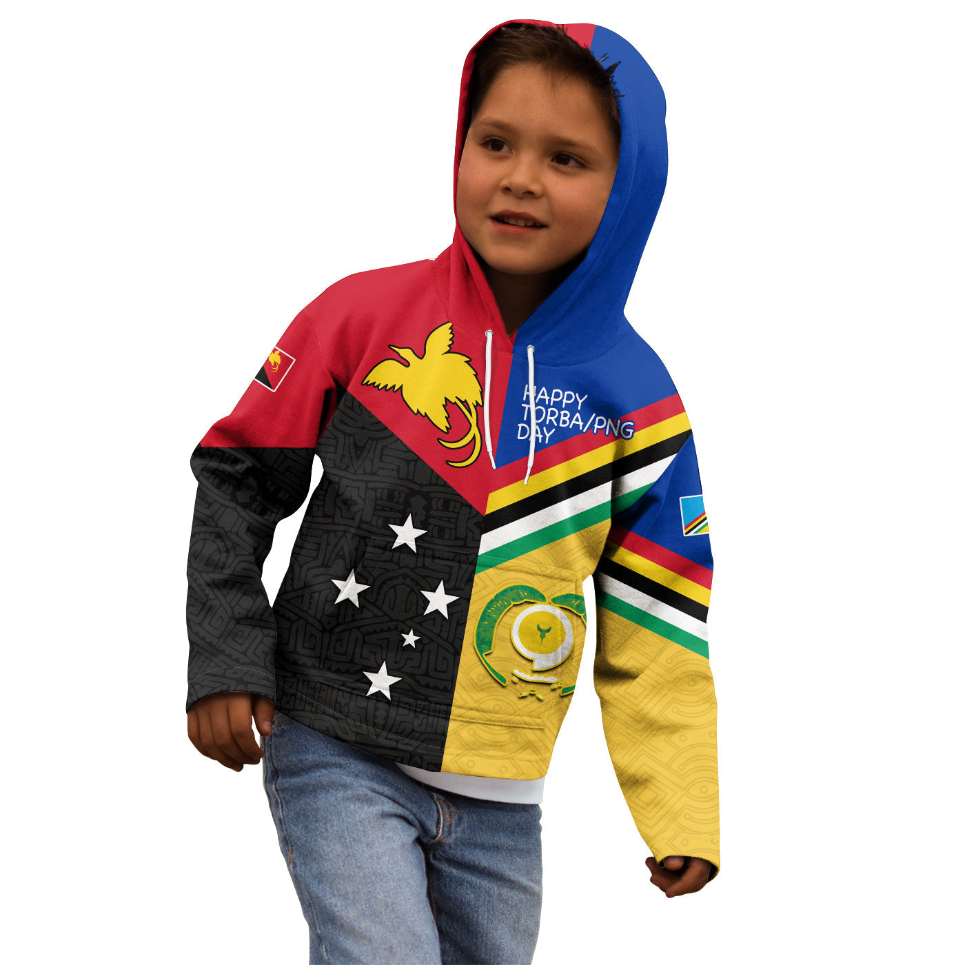 (Custom Text and Number) Torba PNG Day Hoodie KID 2022 Simple Polynesia LT13 Art - Polynesian Pride