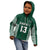 (Custom Text and Number) Hawaii Football Hoodie KID Kakau Warrior Be Stronger LT13 - Polynesian Pride