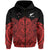 (Custom Text and Number) New Zealand Tiki Rugby Hoodie NZ Maori Koru Pattern Ver.03 LT14 Zip Hoodie Red - Polynesian Pride