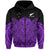 (Custom Text and Number) New Zealand Tiki Rugby Hoodie NZ Maori Koru Pattern Ver.04 LT14 Zip Hoodie Purple - Polynesian Pride