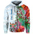 Custom Fiji Hoodie Proud Fijian Tapa mix Tagimoucia Flowers LT13 - Polynesian Pride