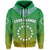 Custom Cook Islands Hoodie Circle Pattern Mix Sea Turtle Green Version LT14 - Polynesian Pride