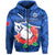 Samoa Rugby Hoodie Manu Samoa Polynesian Hibiscus Blue Style LT14 Zip Hoodie Blue - Polynesian Pride