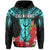 Custom Guam Chamorro Hoodie Guaman Latte Stone Tropical Flowers Turquoise Style LT14 - Polynesian Pride