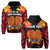 Custom Papua New Guinea Hoodie PNG Bird of Paradise Polynesian Pattern LT14 Zip Hoodie Black - Polynesian Pride