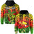 Custom Hawaii Flowers Hoodie Color Tribal Pattern Hawaiian LT13 Hoodie Reggae - Polynesian Pride