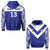 Custom Makoi Bulldogs Hoodie Forever Fiji Rugby Custom Text and Number LT13 Unisex Blue - Polynesian Pride