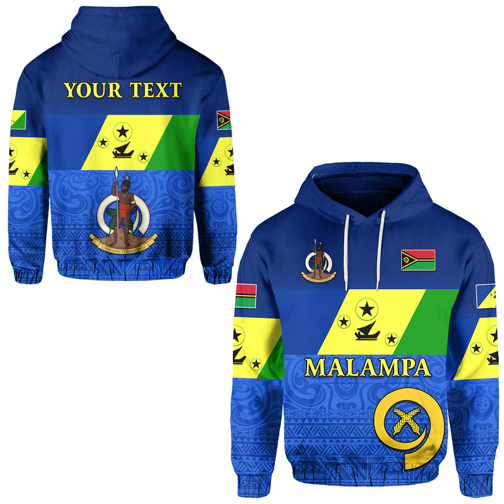 Custom Malampa Province Hoodie Vanuatu Proud LT13 Unisex Blue - Polynesian Pride