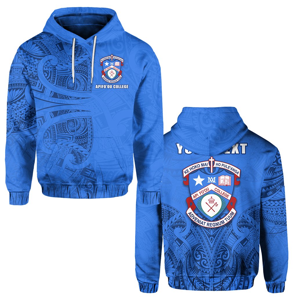 Custom APIFOOU COLLEGE Hoodie Blue Sky Unisex Blue - Polynesian Pride