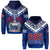 (Custom Text and Number) Samoa 685 Hoodie Uso Aso Uma Toa Samoa Rugby History Made LT13 Pullover Hoodie Blue - Polynesian Pride