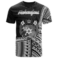 Tonga T Shirt Hakaufasi Polynesian Patterns Unisex Black - Polynesian Pride