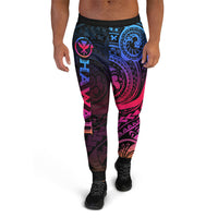 Hawaii Jogger - Polynesian Tattoo Rainbow Color Style Black - Polynesian Pride