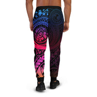 Hawaii Jogger - Polynesian Tattoo Rainbow Color Style - Polynesian Pride