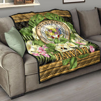 Hawaii Premium Quilt - Polynesian Gold Patterns Collection - Polynesian Pride