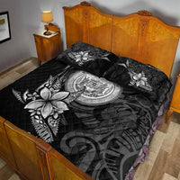 Hawaii Quilt Bed Set - Fish With Plumeria Flowers Style - Polynesian Pride