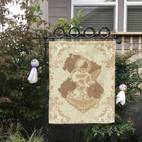 Hawaii Anchor Hibiscus Flower Vintage Flag - AH - Beige - Polynesian Pride