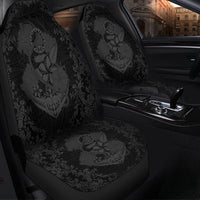 Hawaii Anchor Hibiscus Flower Vintage Car Seat Covers - AH - Grey - Polynesian Pride