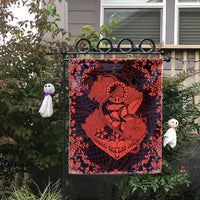 Hawaii Anchor Hibiscus Flower Vintage Flag - AH - Orange - Polynesian Pride