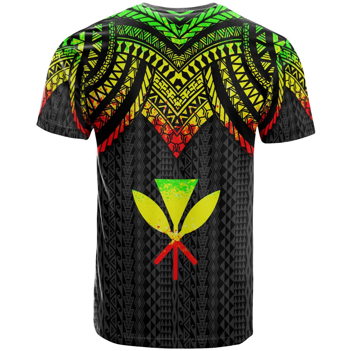 Hawaii Custom T Shirt Polynesian Armor Style Reggae - Polynesian Pride