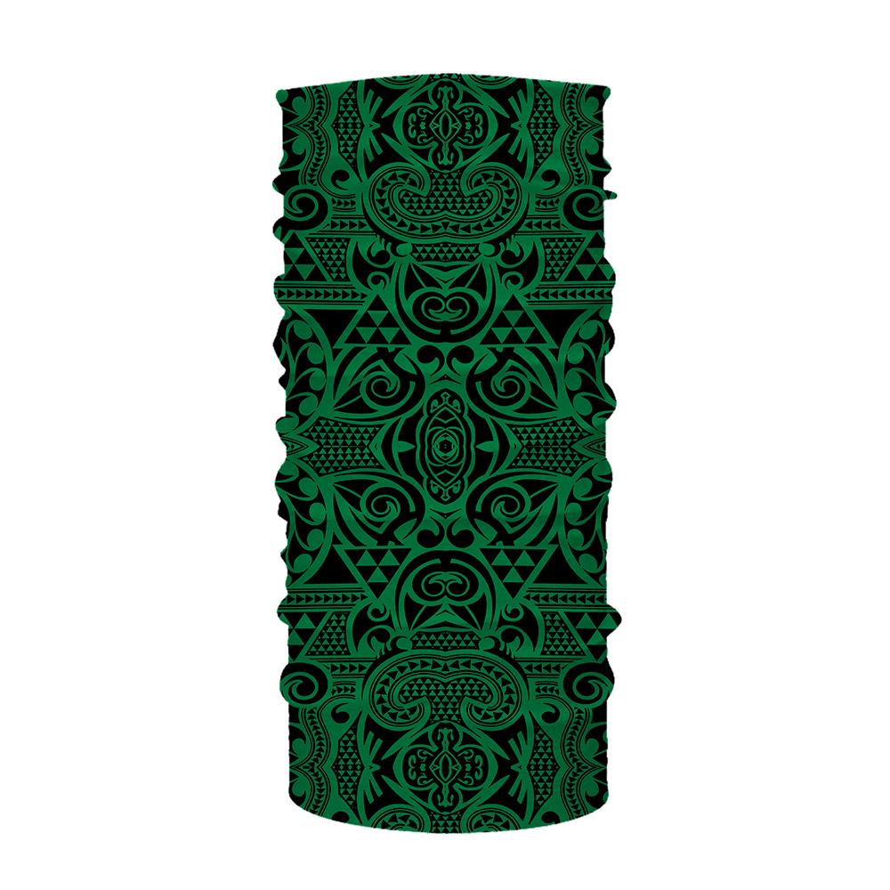 Hawaii Bandana Polynesian Kakau Turtle Green One Size Green - Polynesian Pride