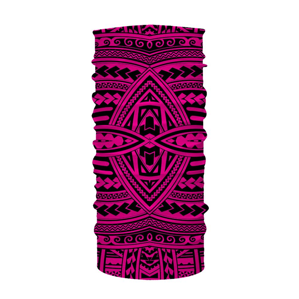 Hawaii Bandana Polynesian Seamless Pink One Size Pink - Polynesian Pride