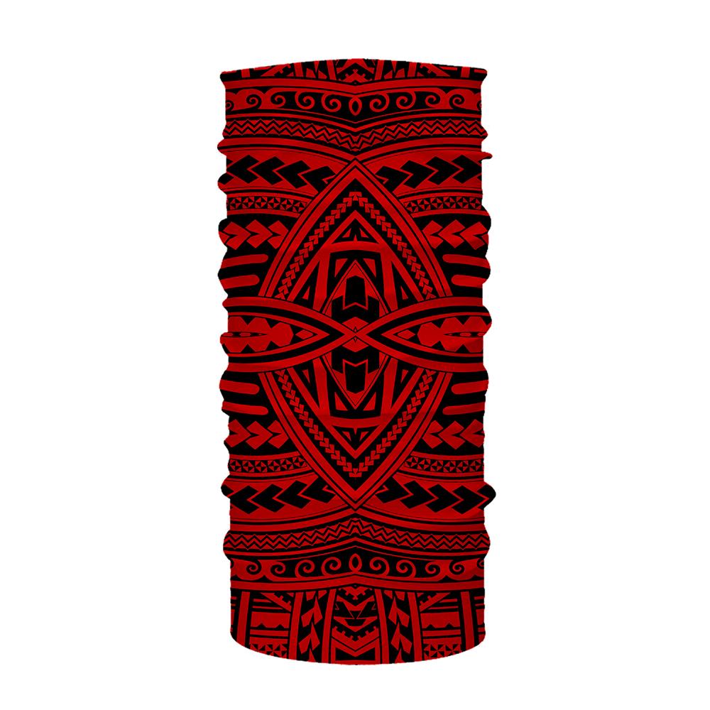 Hawaii Bandana Polynesian Seamless Red One Size Red - Polynesian Pride