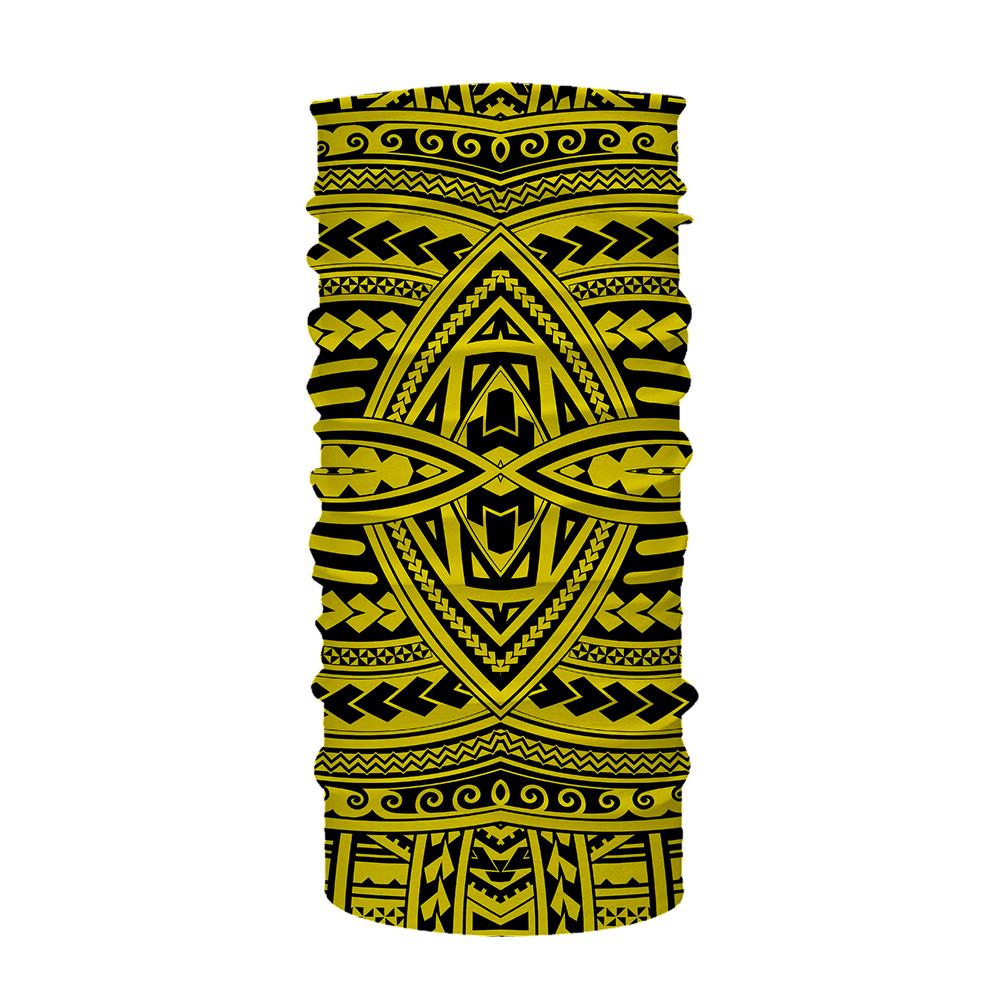 Hawaii Bandana Polynesian Seamless Yellow One Size Yellow - Polynesian Pride