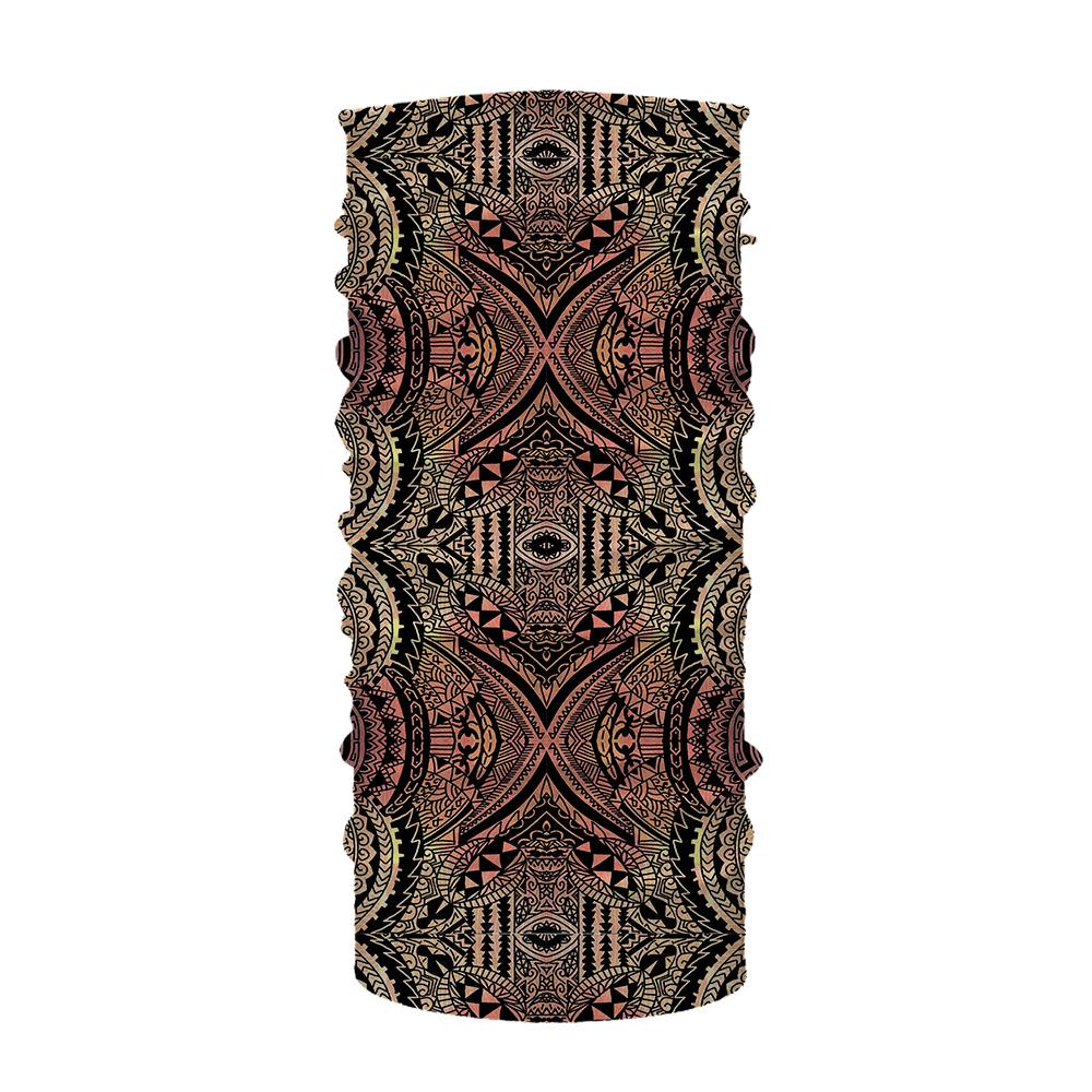 Hawaii Bandana Polynesian Symmetry Brown One Size Brown - Polynesian Pride