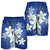 Hawaii Blue Plumeria Men's Shorts - AH - Polynesian Pride