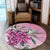 Hawaii Clematis Humming Bird Round Carpet - AH - Polynesian Pride