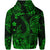 Custom Hawaii Fish Hook Polynesian Hoodie Unique Style Green LT8 - Polynesian Pride