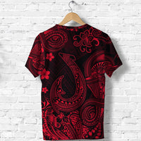 Hawaii Fish Hook Polynesian T Shirt Unique Style Red LT8 - Polynesian Pride