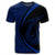 Hawaii Fish Hook Polynesian T Shirt Circle Style Blue - Polynesian Pride