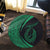 Hawaii Fish Hook Polynesian Round Carpet - Circle Style Green - AH - Polynesian Pride