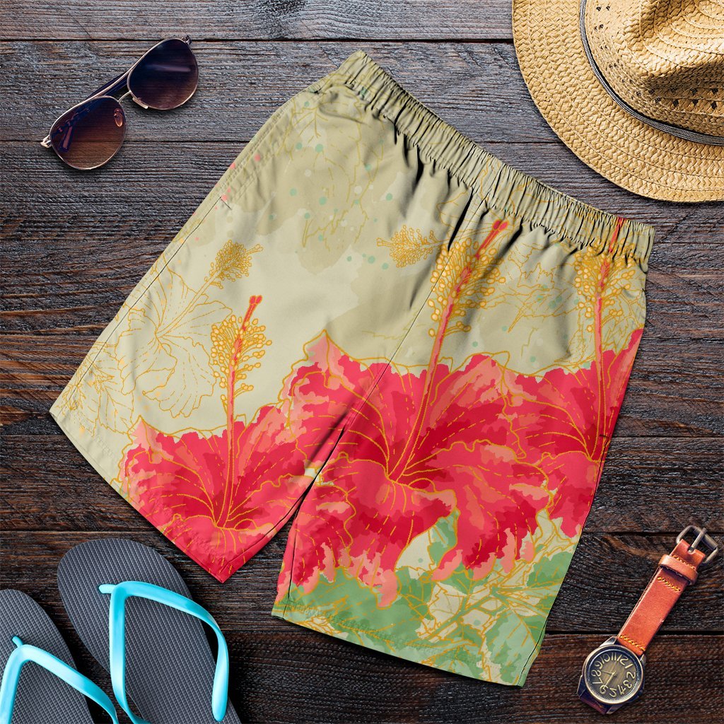 Hawaii Flower Hibiscus Men's Shorts - AH Art - Polynesian Pride