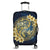 Hawaii Galaxay Yin Yang Turtle Shark Hibiscus Plumeria Luggage Covers - AH Black - Polynesian Pride