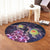 Hawaii Galaxy Turtle Hibiscus Round Carpet - AH - Polynesian Pride