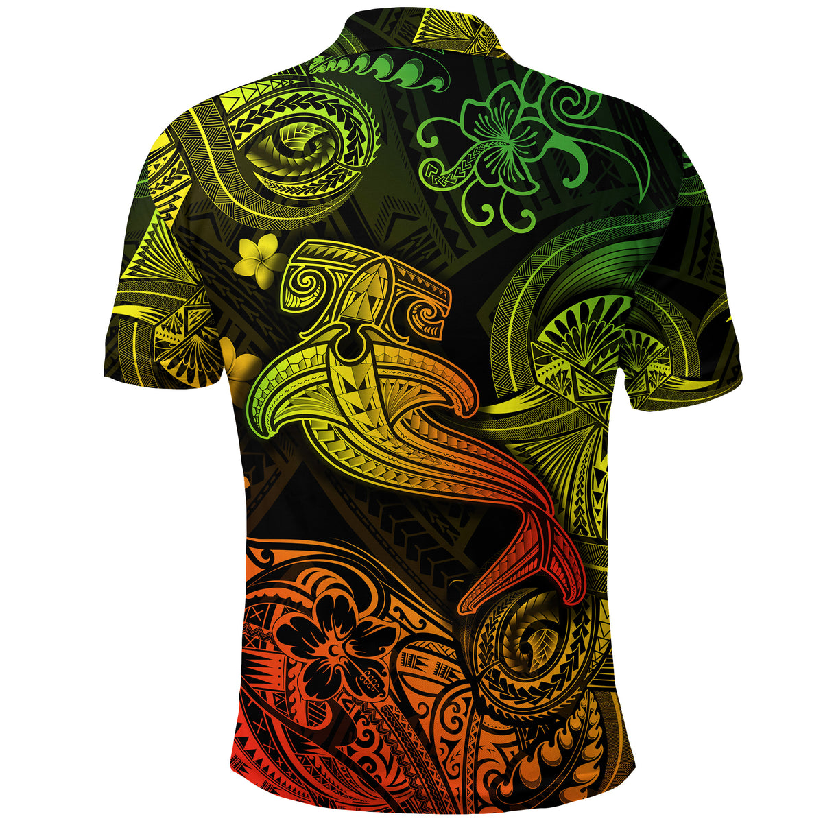 Hawaii Hammer Shark Polynesian Polo Shirt Unique Style Reggae LT8 - Polynesian Pride