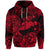 Custom Hawaii Hammer Shark Polynesian Zip Hoodie Unique Style Red LT8 - Polynesian Pride