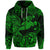 Custom Hawaii Hammer Shark Polynesian Zip Hoodie Unique Style Green LT8 - Polynesian Pride