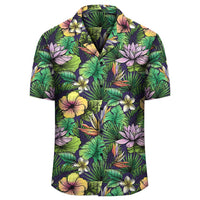 Hawaii Hibiscus And Plumeria Green Hawaiian Shirt - Polynesian Pride