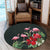 Hawaii Hibiscus Flamingo Round Carpet - AH - Polynesian Pride