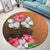 Hawaii Hibiscus Flower Polynesia Round Carpet - AH - Polynesian Pride