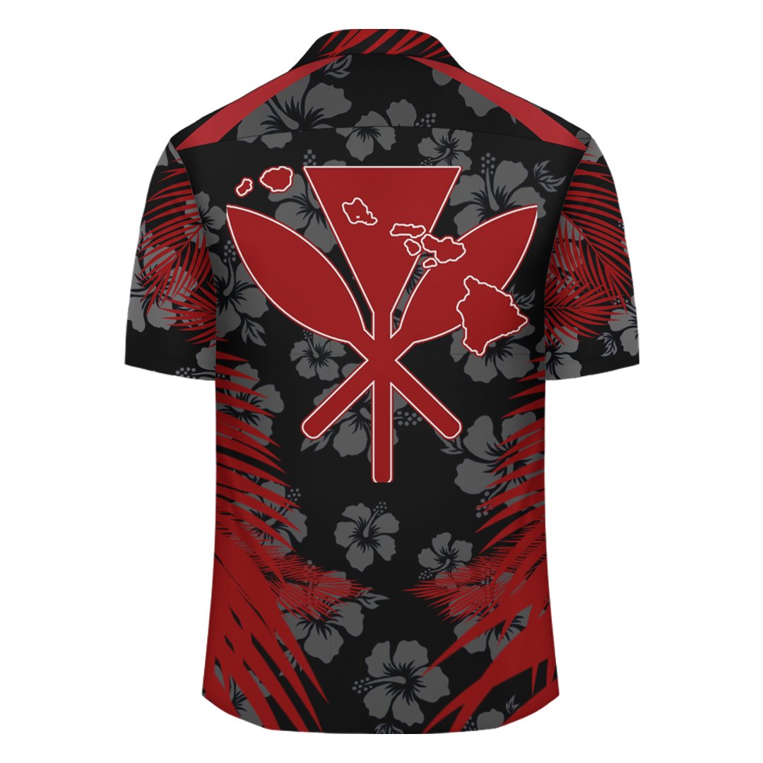 Hawaii Hibiscus Kanaka Map Shirt - Fi Style - Polynesian Pride