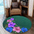 Hawaii Hibiscus Origin Round Carpet - AH - Polynesian Pride