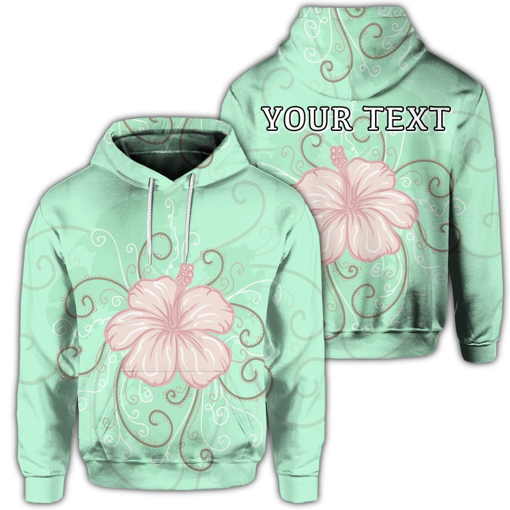 Custom Hawaii Hibiscus Pastel Hoodie Unisex Art - Polynesian Pride