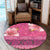 Hawaii Hibiscus Pattern Round Carpet - Ver 2 - AH - Polynesian Pride