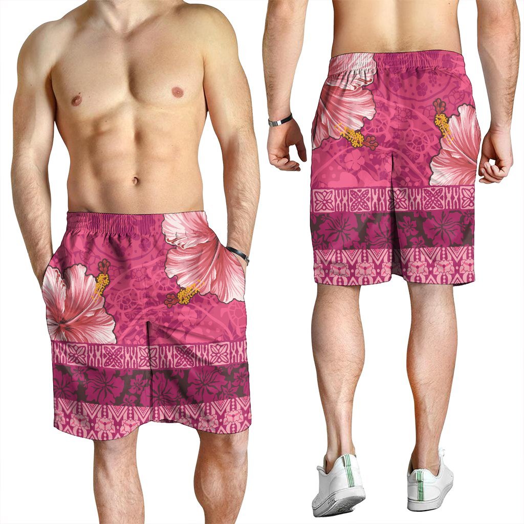 Hawaii Hibiscus Pattern Men's Shorts - Ver 2 - AH - Polynesian Pride